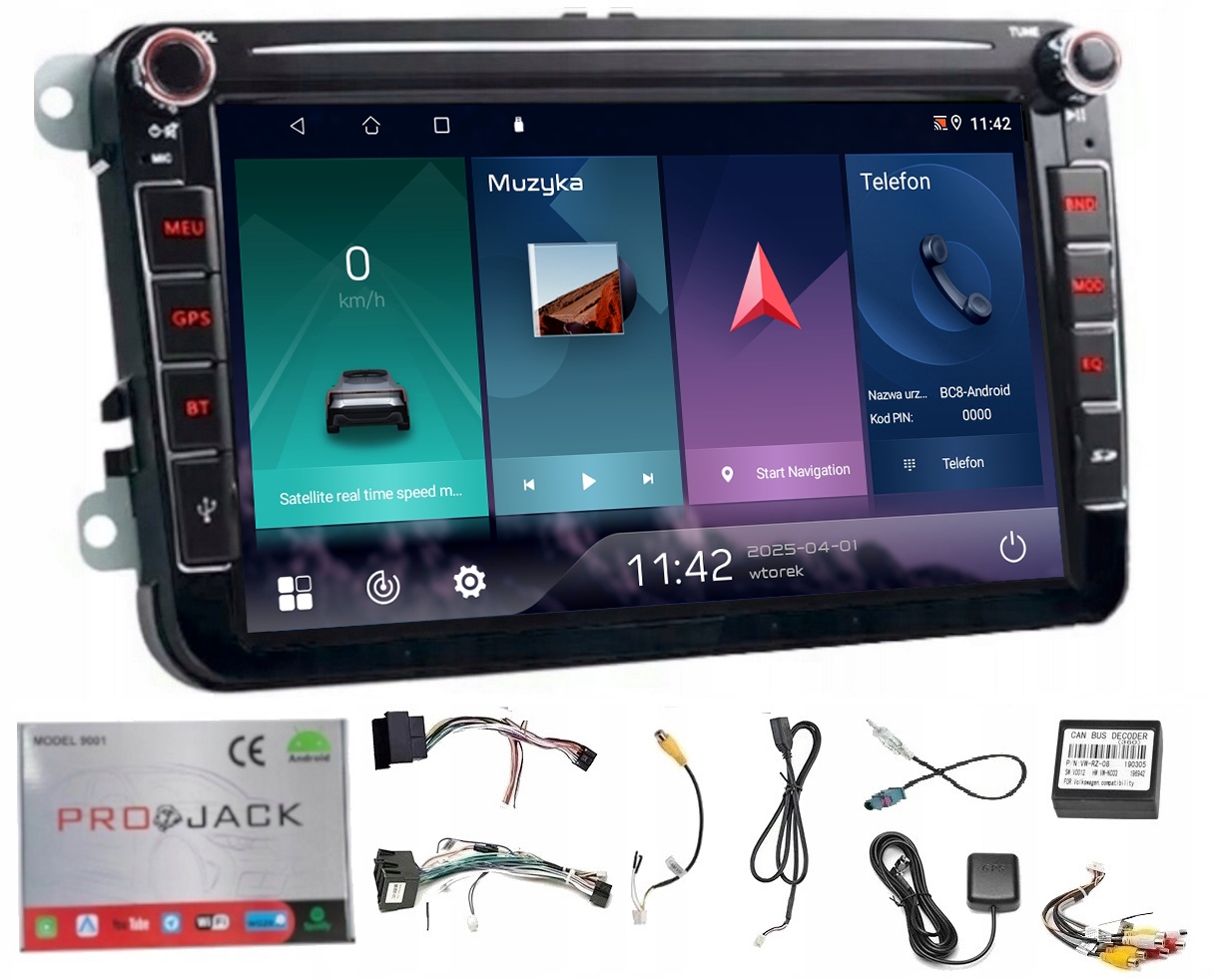 Autorádio Gps Android Vw Caravelle 2015-2019 Wifi Carplay 64GB