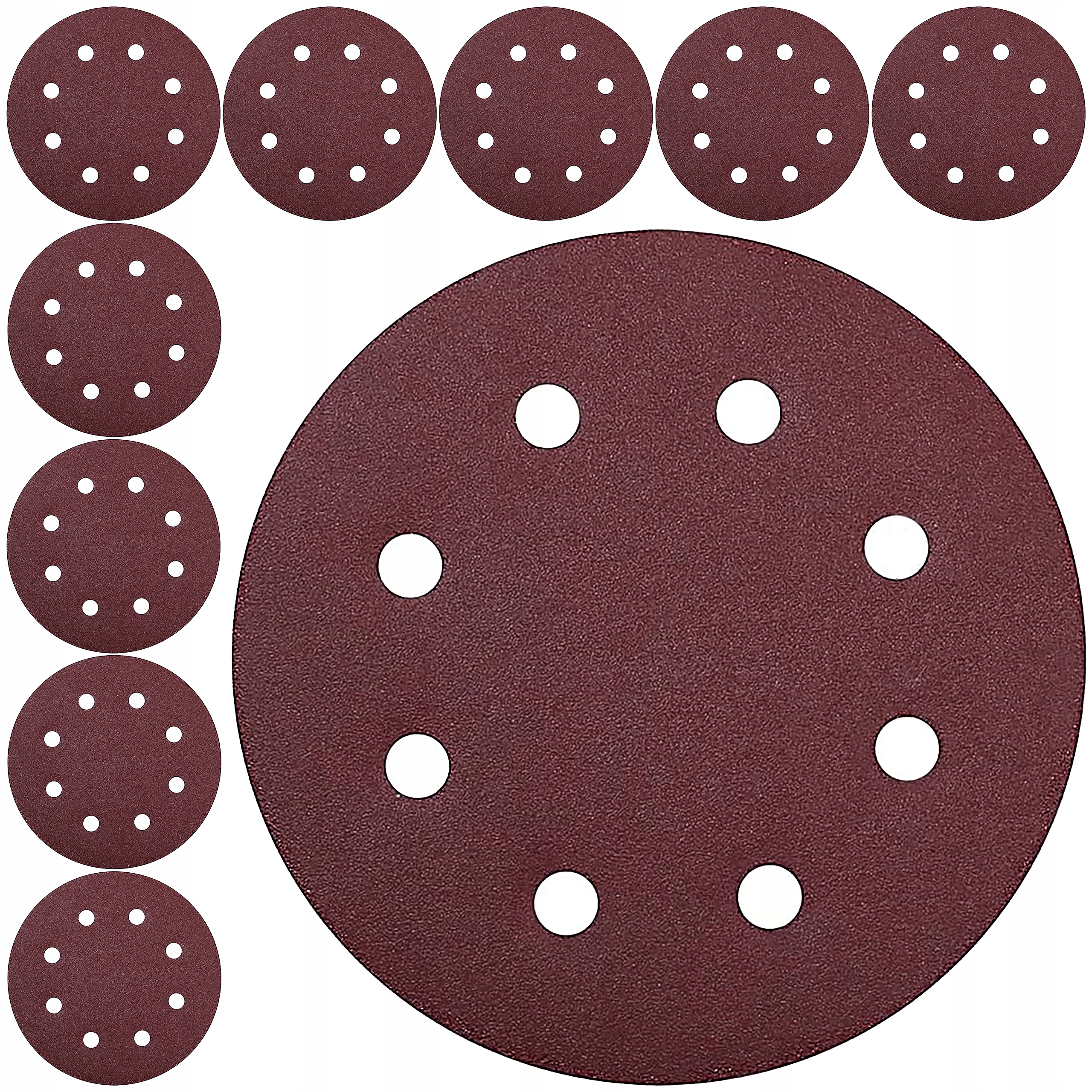 Papier Ścierny 10 sztuk Rzep Krążek Dysk 180mm P100 Do Żyrafy Gipsu