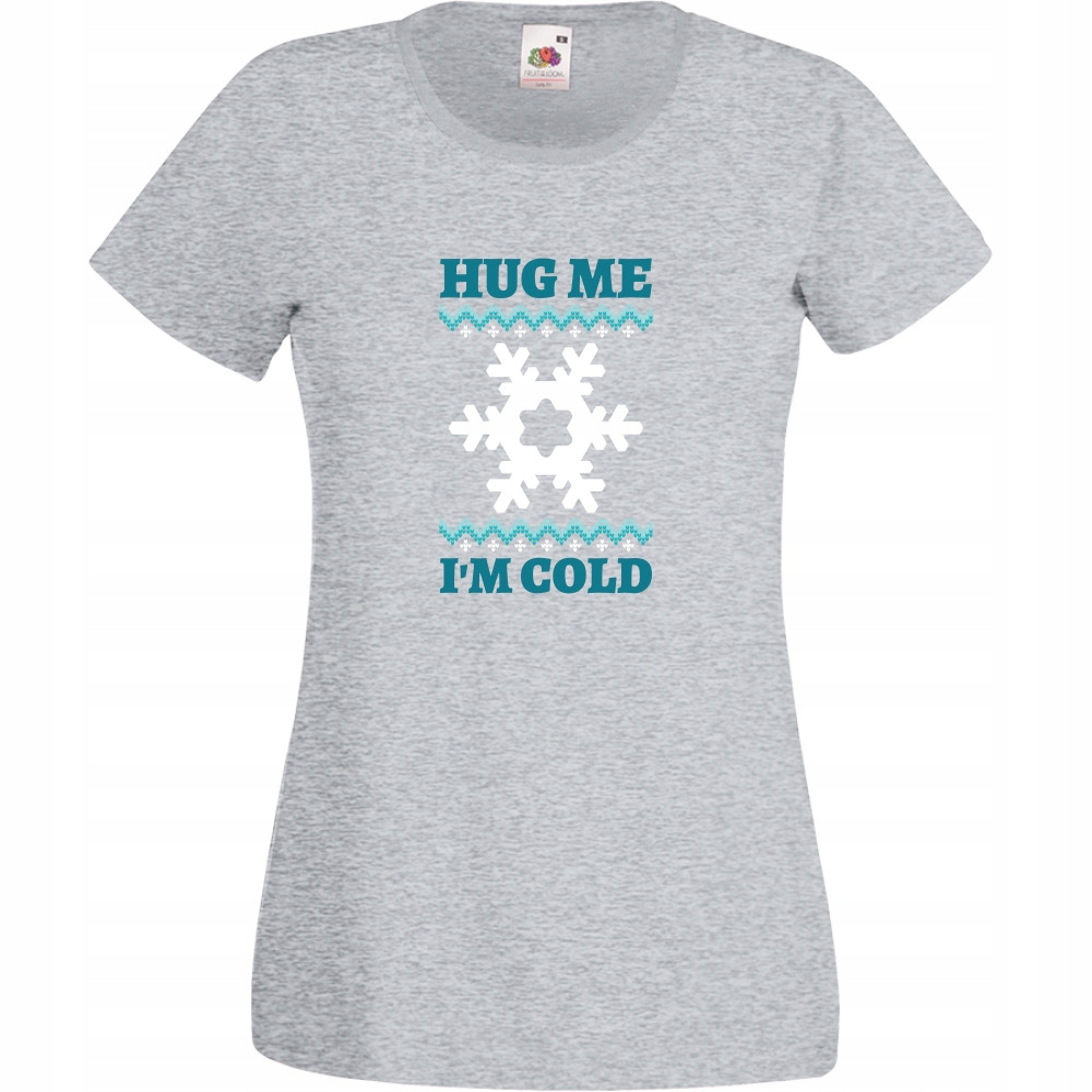 

Koszulka hug me im cold M szara