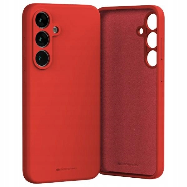 Mercury Silicone Case Samsung S24 Fe Red Czerwony Mercury