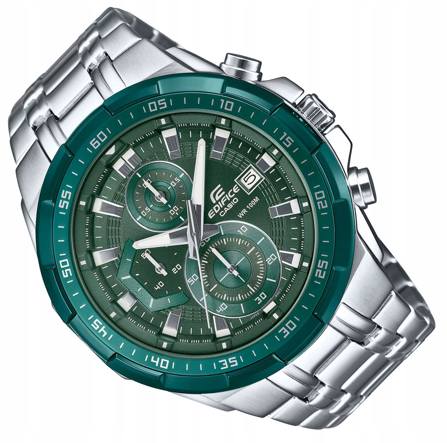 Zelené Sportovní Pánské Hodinky Casio S Chronografem EFR-539DE -3AVUEF