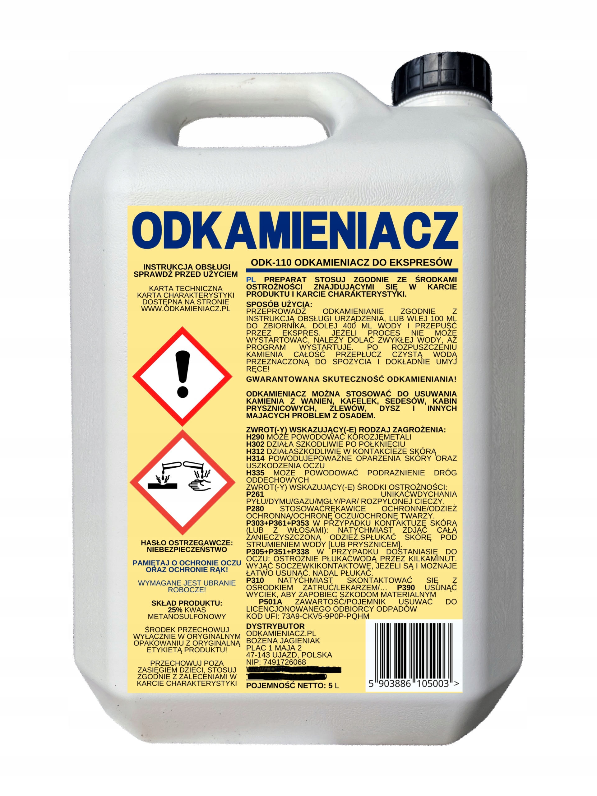Levně Odvápňovač odvápňovač pro kávovary 5 litrů.