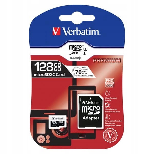 Karta pamięci Verbatim Micro Secure Digital Card Premium micro Sdxc 128GB