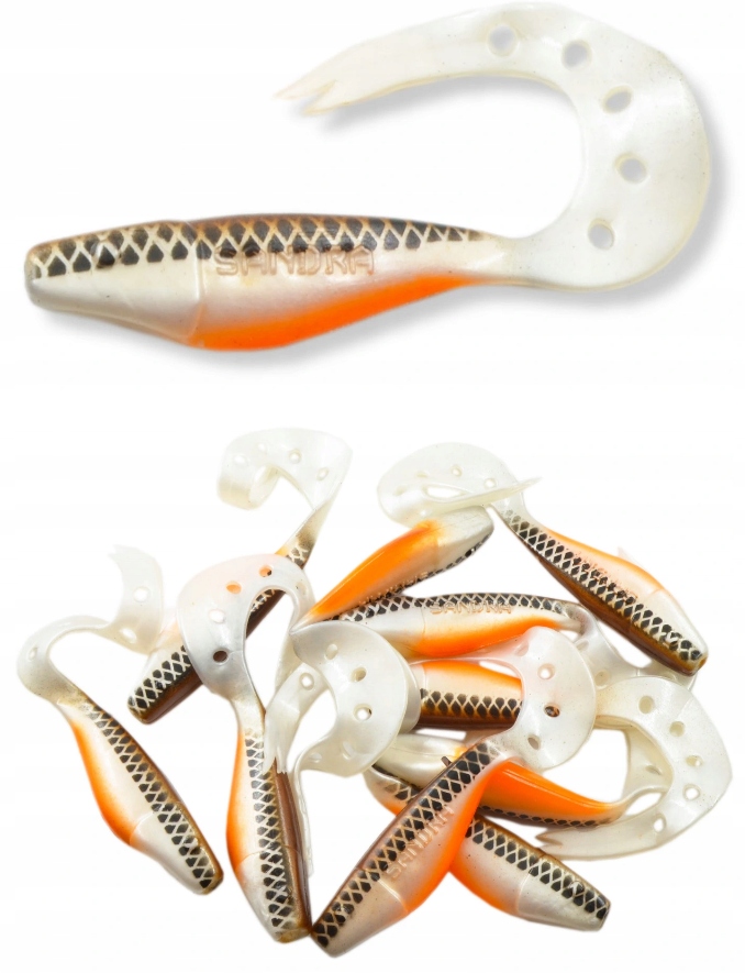 Esca Swimbait Delalande Sandra Twister 4,5 12 Cm - Per Luccio E Pesce Persico