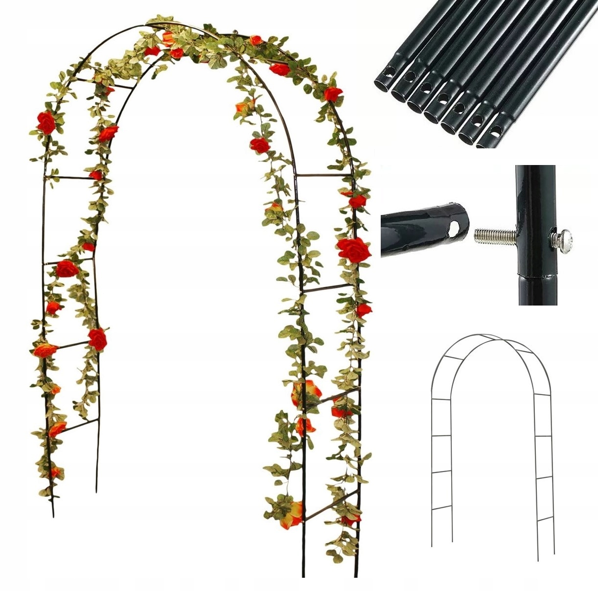 

Pergola Ogrodowa Kolumna Łuk Na Kwiaty Róże 240 CM