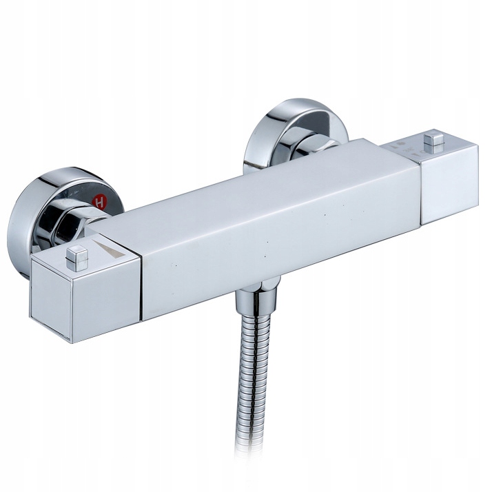 Termostatická Sprchová Batéria Nástenná Chrómová, 38C Zámok Do Kúpeľne