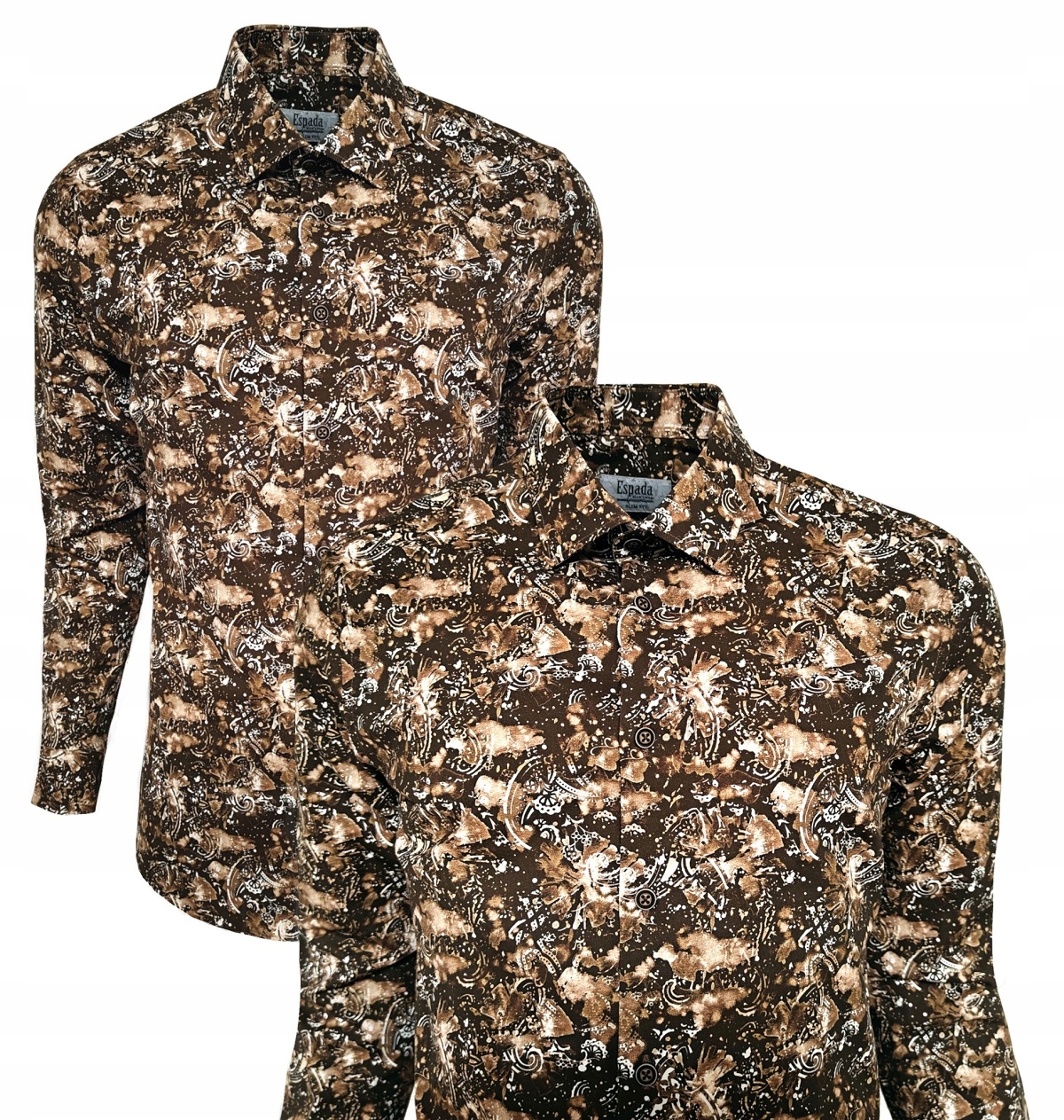 Pánská Ležérní Vánoční Košile Hnědá, Velikost L