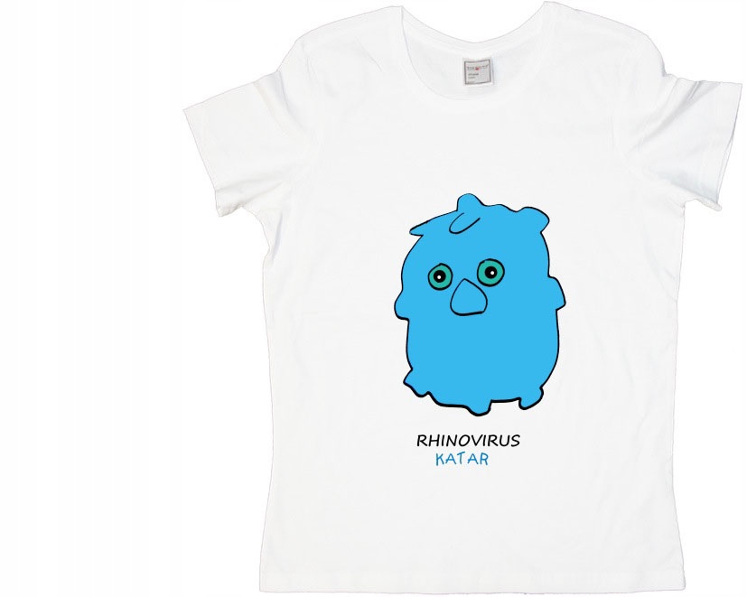 

Damska Koszulka Wirusy Mikroby Wzory Hit w3a