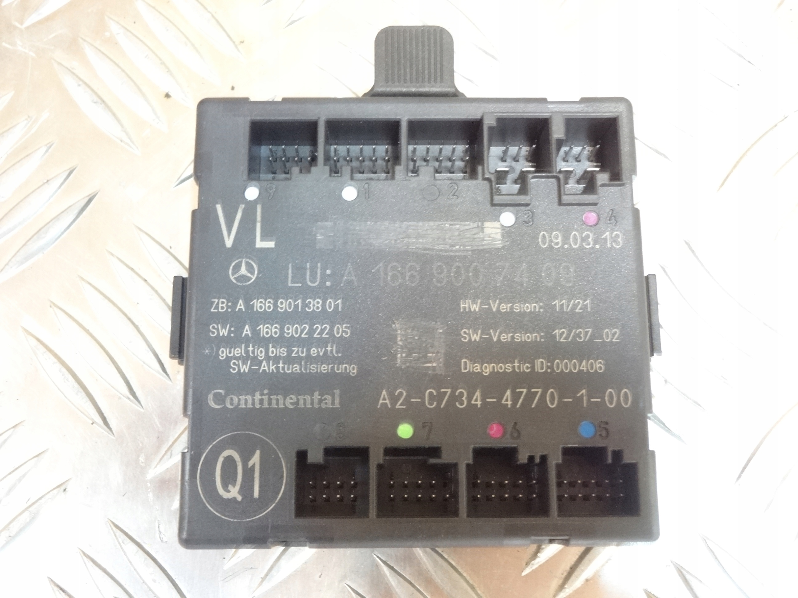 Модуль передней левой двери Mercedes ML 166 1669007409