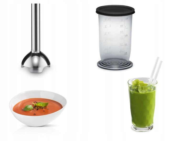BOSCH Blender Ręczny CleverMixx 600W QuattroBlade Stalowy Czarny — miniatura 9