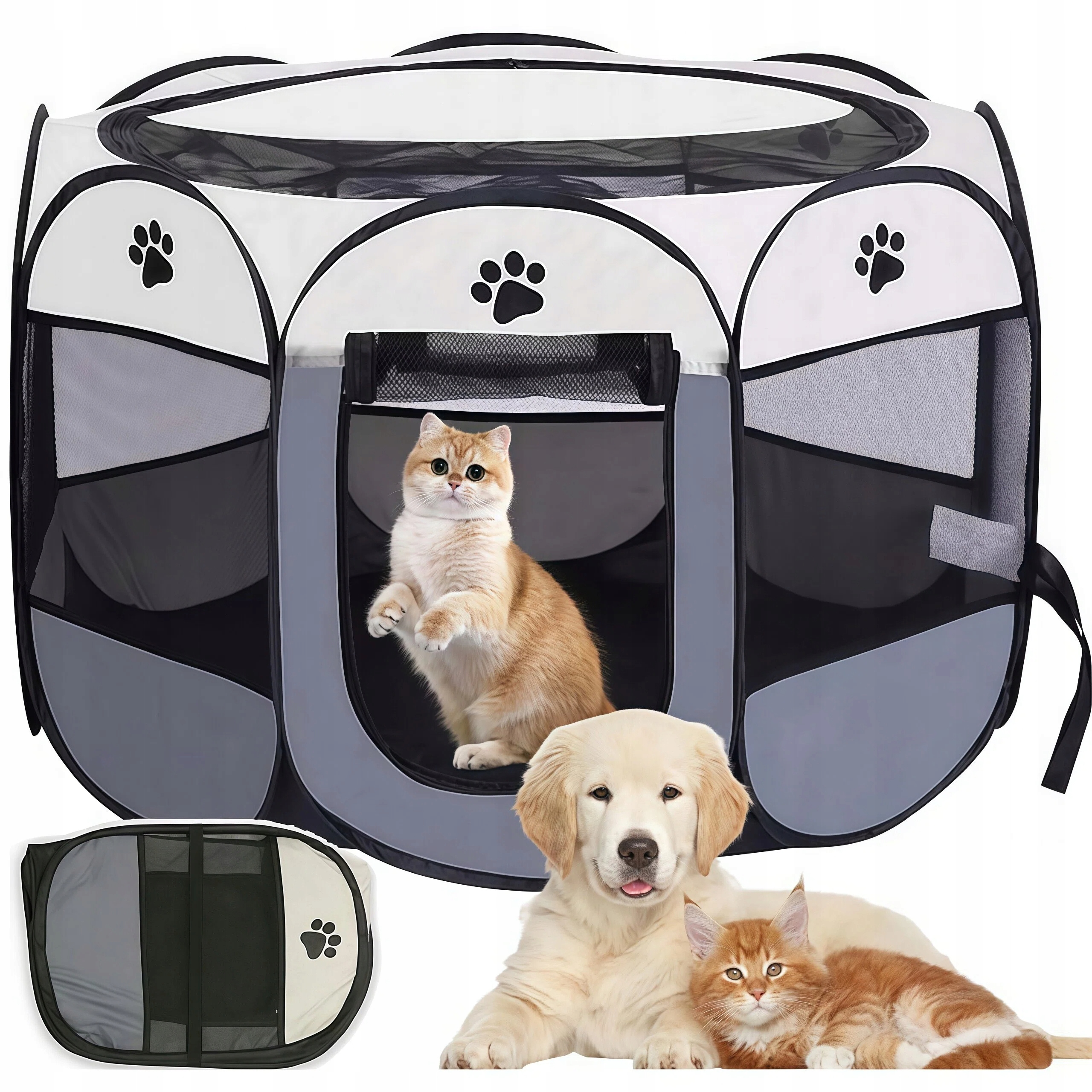 Levně Kotec Pro Psa A Kočku 74X74X43 CM Pro Odpočinek Porodu, Snadná Obsluha