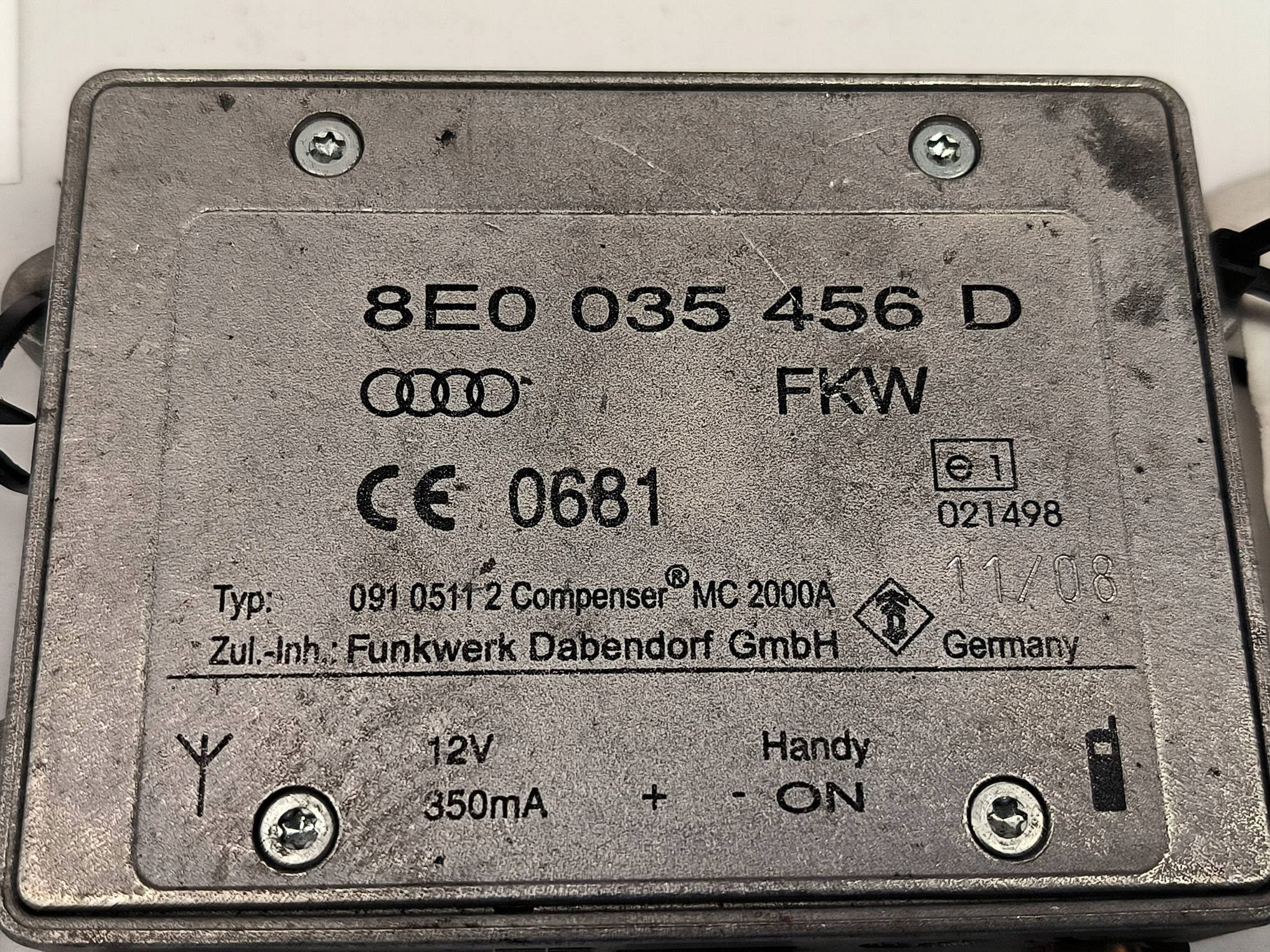 modul ANTENY 8E0035456D AUDI A6 C6