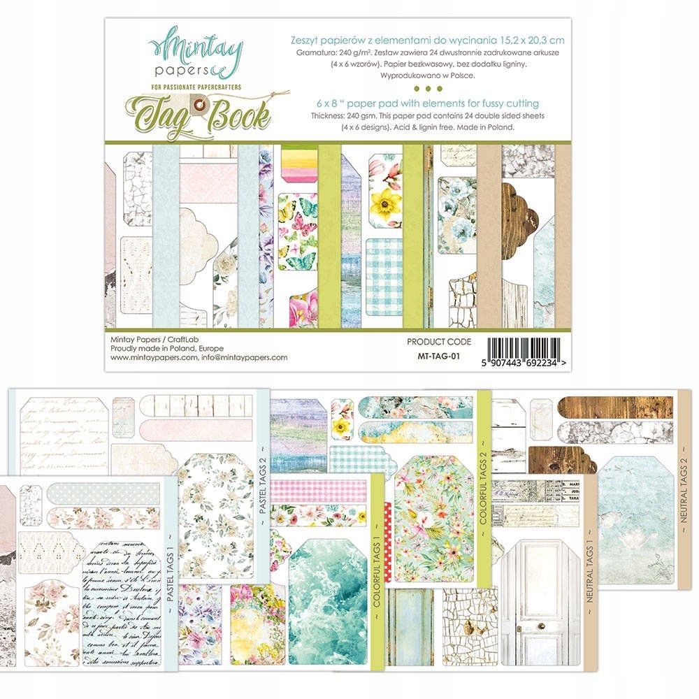 Bloczek papierów 15x20 Mintay Tag Book