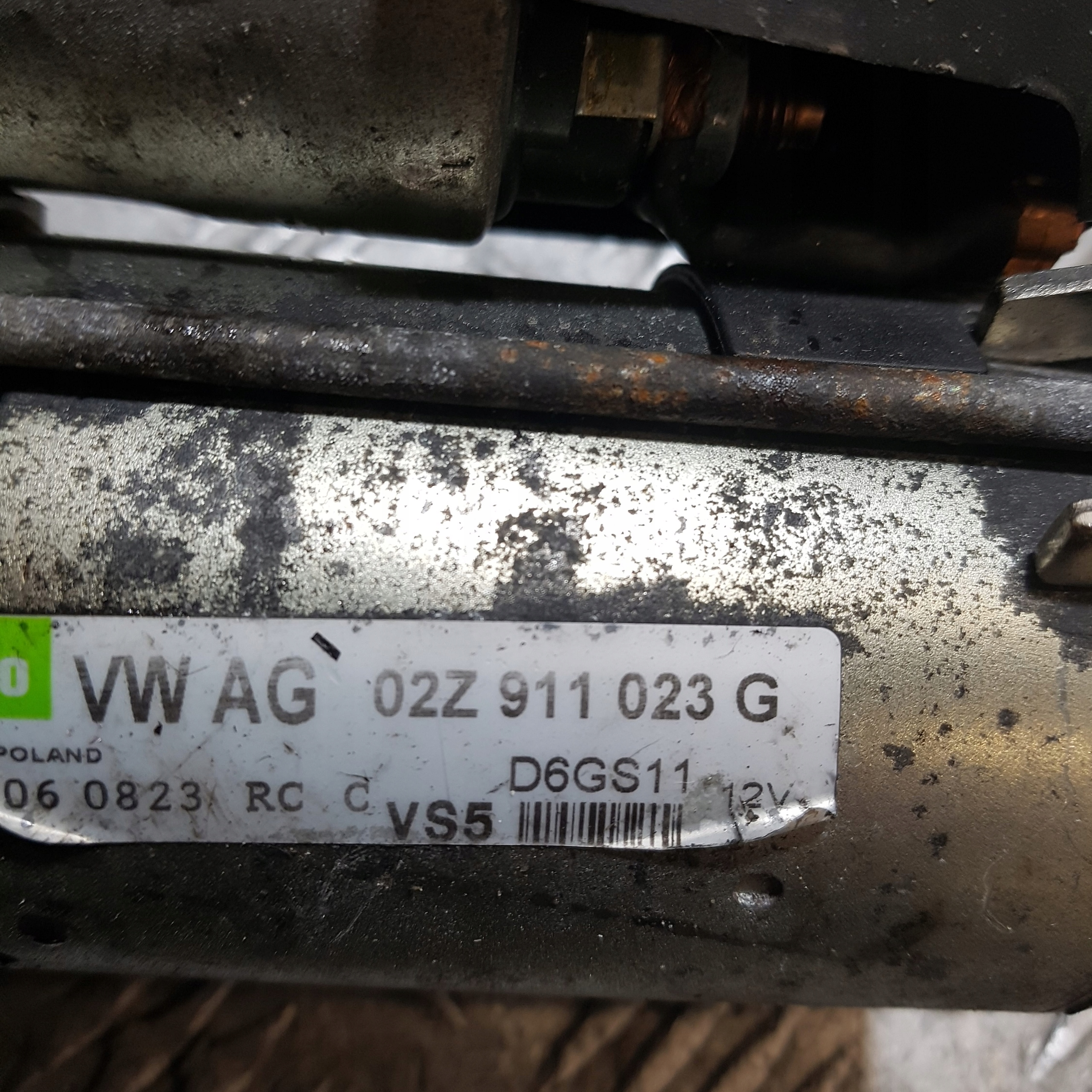 starter VOLKSWAGEN GOLF 5 02Z911023G 1.4 TSI