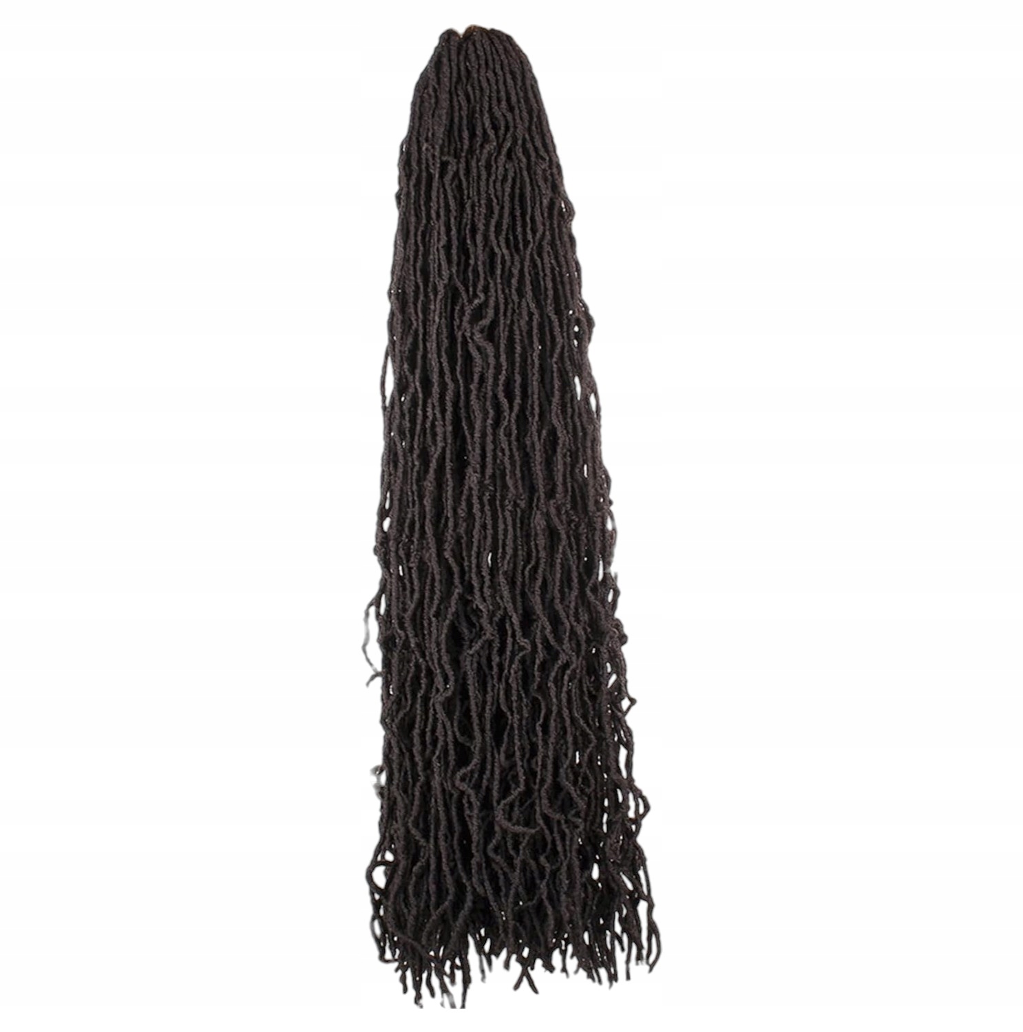 Xtrend Syntetické háčkované copánky Hnědé 14 pramenů 5 Kusů 91 cm