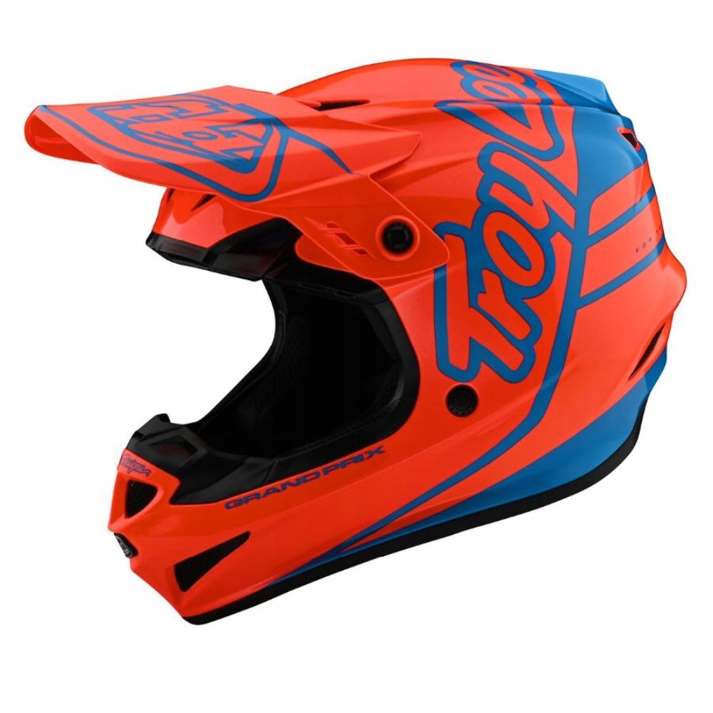 Crossová Offroadová Enduro Prilba Na Cross Gp Silhouette Ece Orange/cyan M