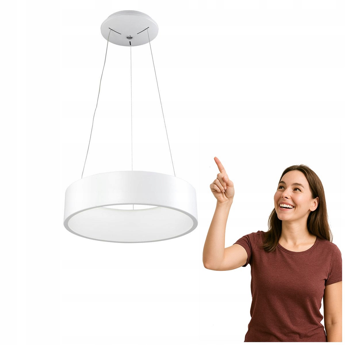 Závěsná lampa Chiara 3945-832RP-WH-3 Italux