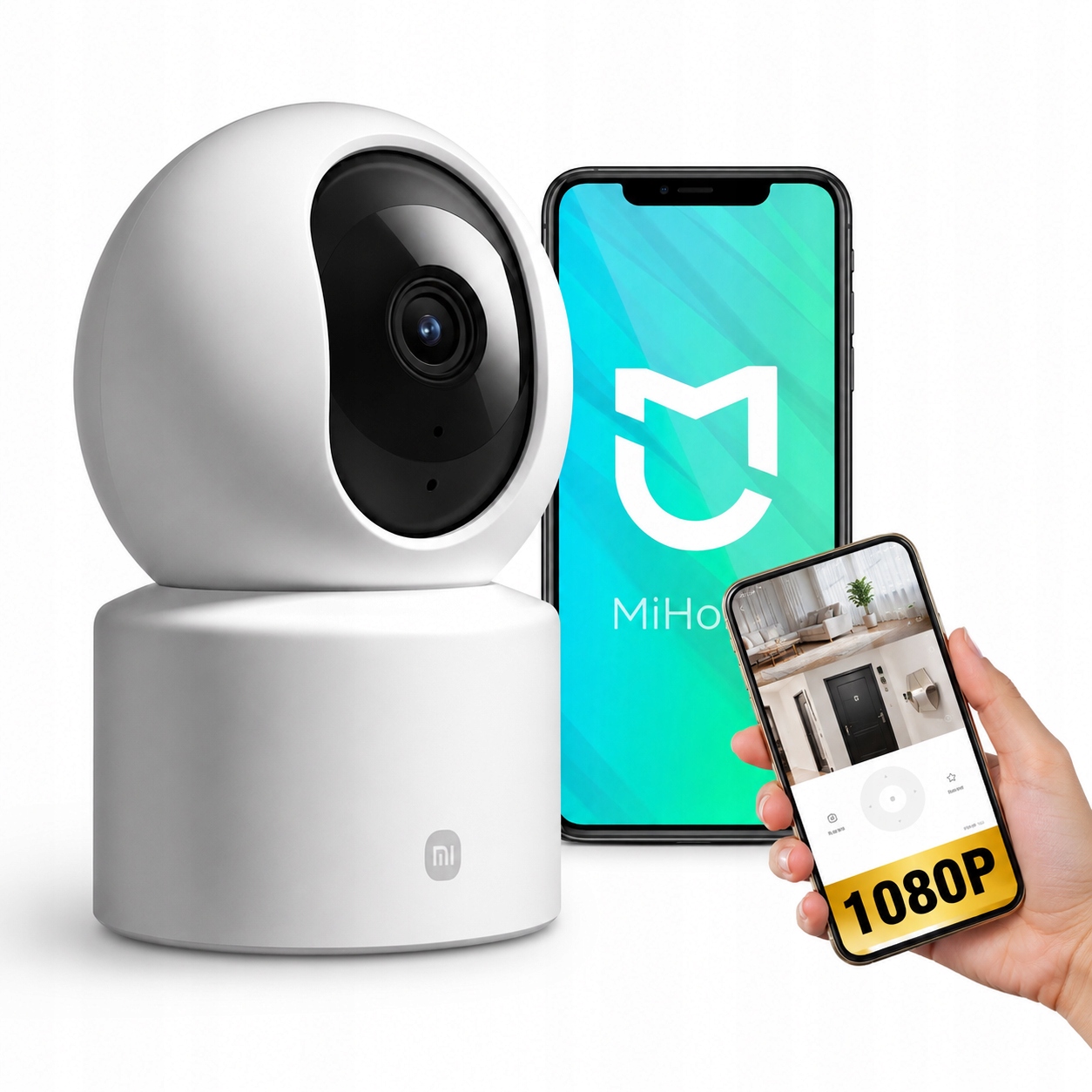 Kamera Xiaomi Camera Domowa Obrotowa Wewnętrzna Wi-fi Full Hd Ip 360 Smart