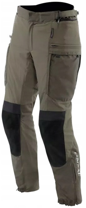 Dainese Springbok 3L Absolute Tarmac Black Khaki Green Motocyklové Nohavice