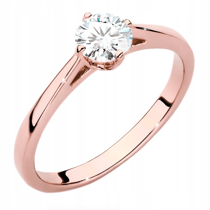 Zlatý Prstýnek pr. 585 s Briliantem 0,50 ct 14k