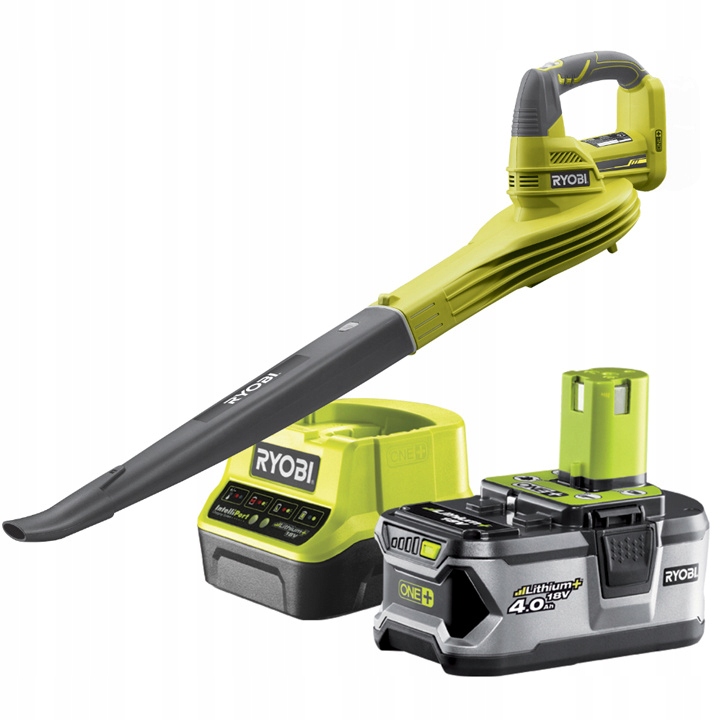 Ryobi RBL1820S40F Foukač Foukač Listí 4,0 Ah Akumulátor Nabíječka