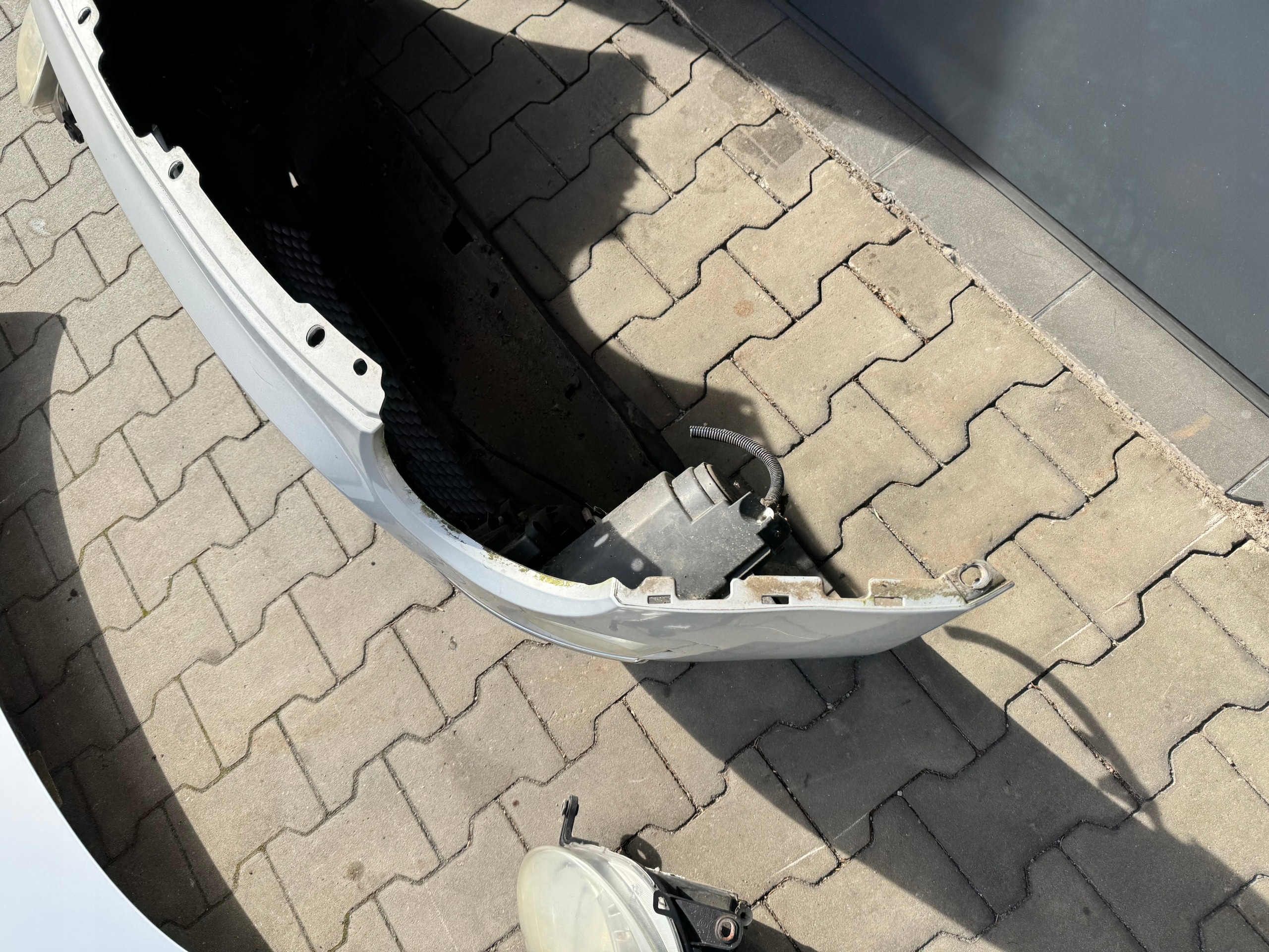 FIAT 500 bumper front front original complete 602/A SREBRNY 07- !