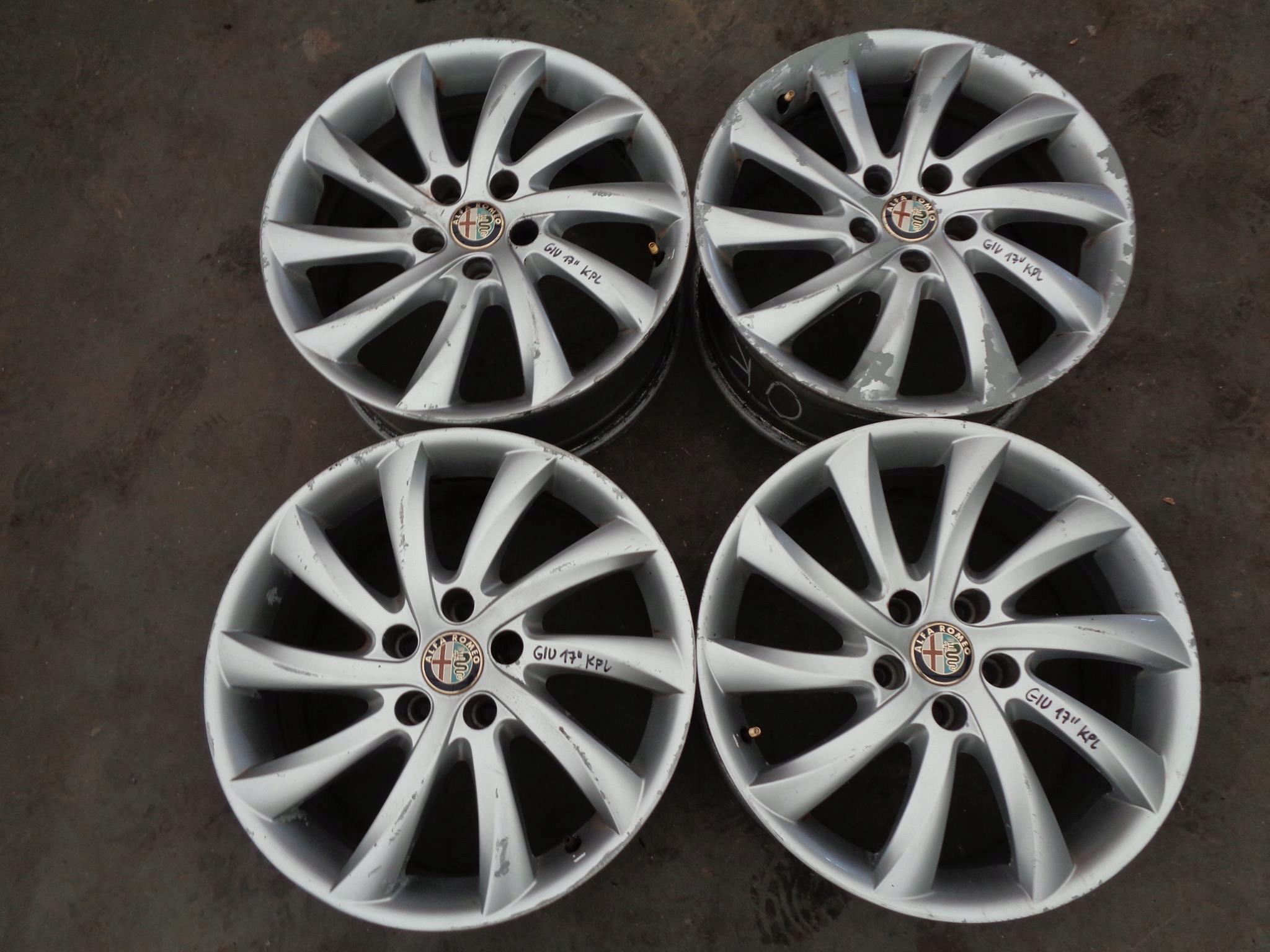 Felga aluminiowa Alfa Romeo OE GIULIETTA 7.5" x 17" 5x110 ET 41 za 1200 ...