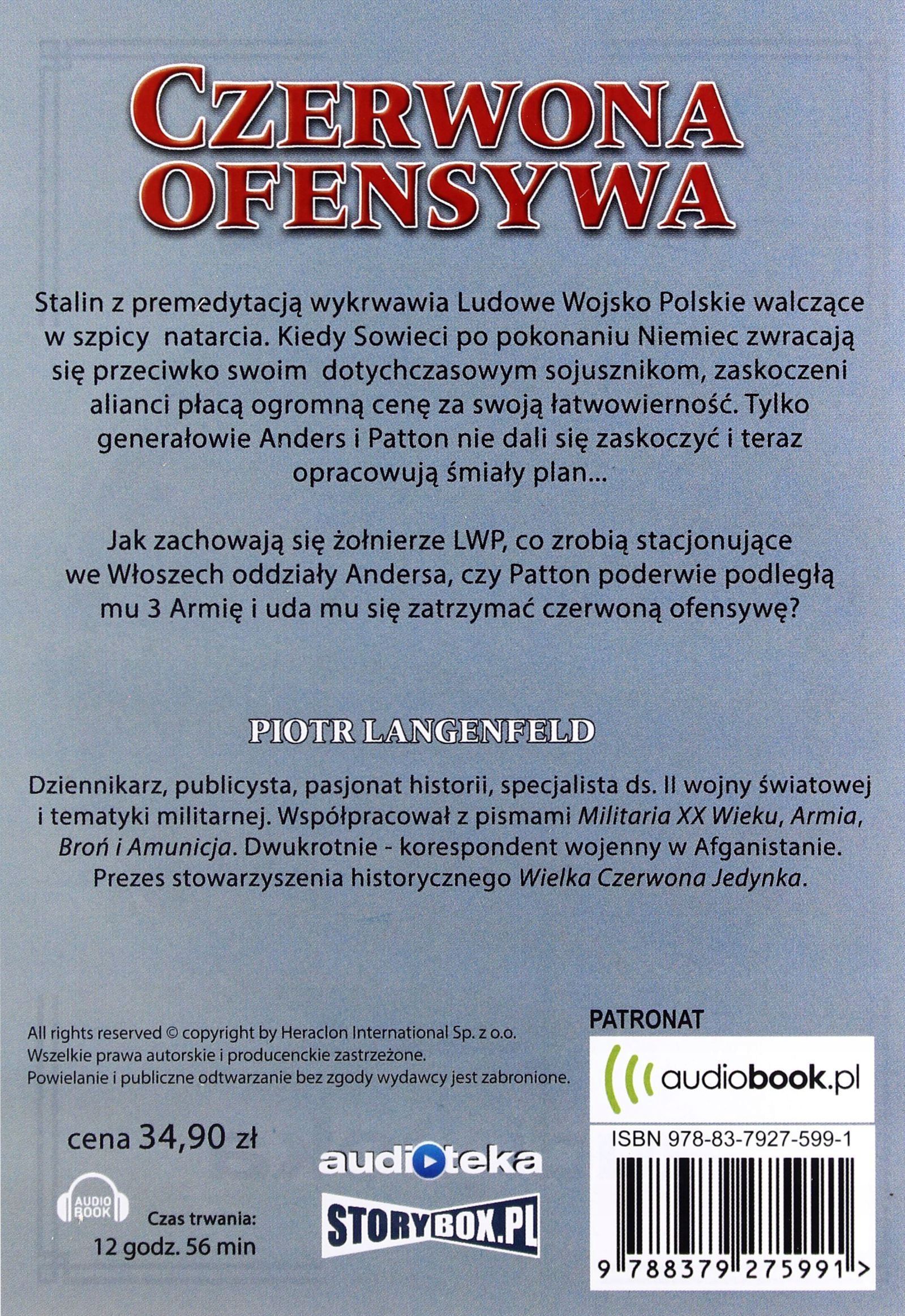 CZERWONA OFENSYWA - LANGENFELD PIOTR [AUDIOBOOK] [CD-MP3] Stan opakowania oryginalne