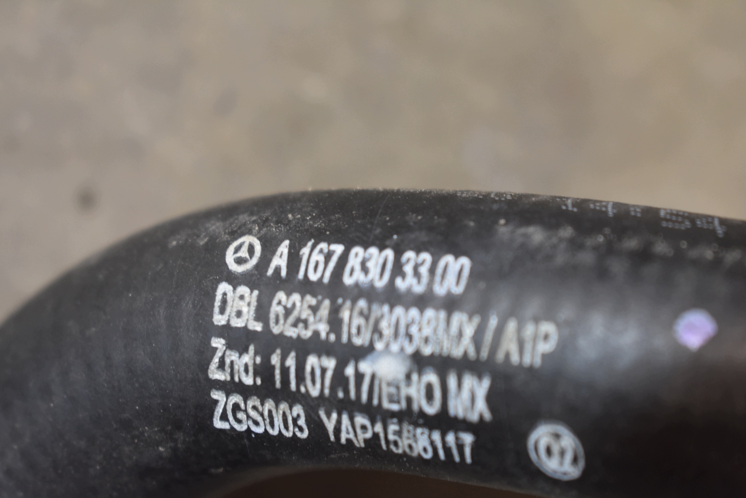 IDEALNY prijenos crijevo vode MERCEDES W167 X167 1
