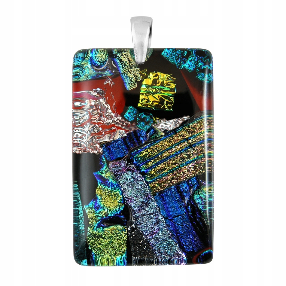 Dámský přívěsek Harf vícebarevný sklo murano