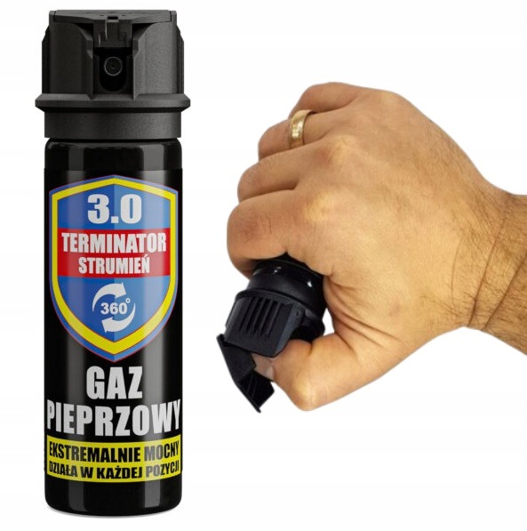 Gaz Pieprzowy Terminator 3.0 50 ml 3 mln Shu Działa w Każdej Pozycji 360°