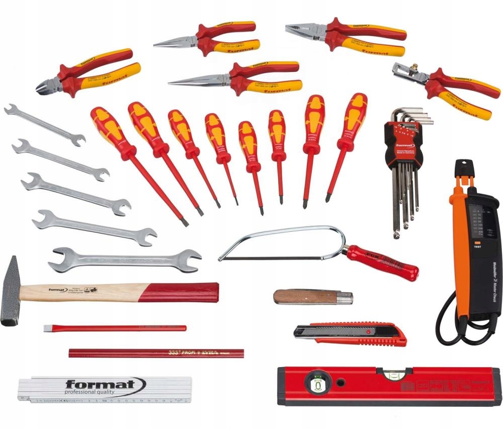 Zestaw narzedzi dla elektrykow z Liczba elementów w zestawie 116