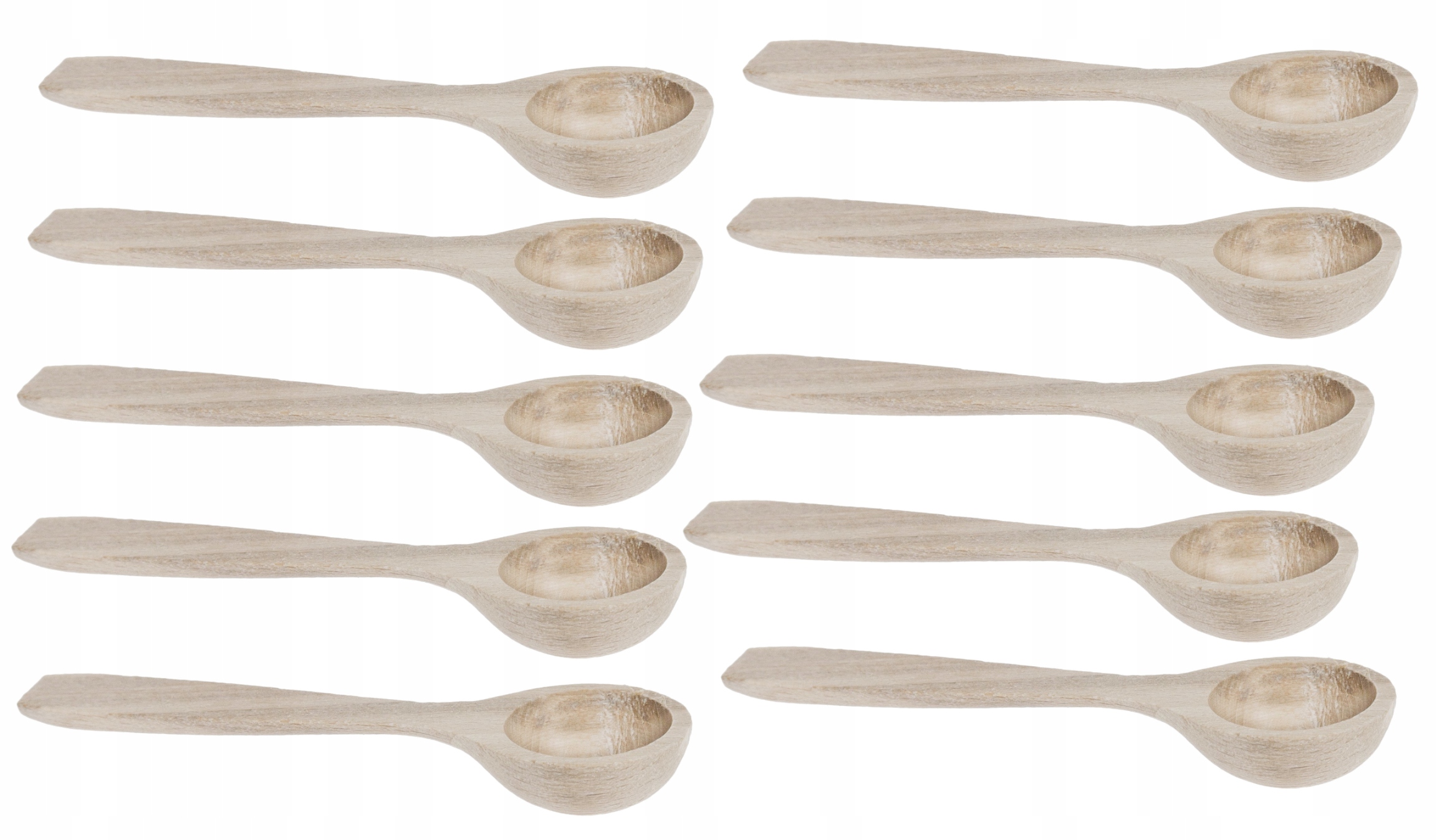 Dřevěná lžíce lžička 8 cm kulička na cukr sůl 100 kusů