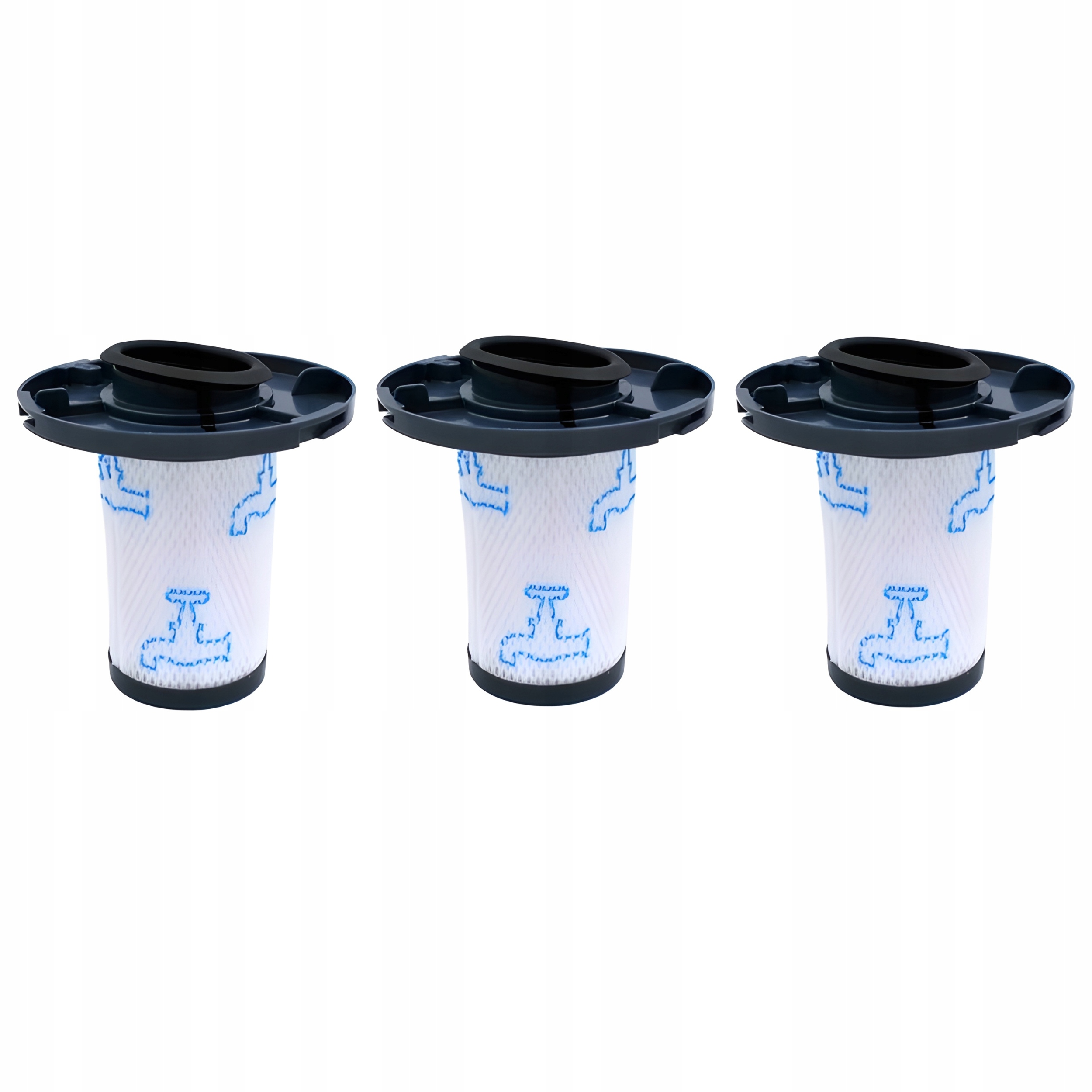 3x Filtr Do Tefal Rowenta X-force Flex 11.60 12.60 14.60 15.60 ZR009007