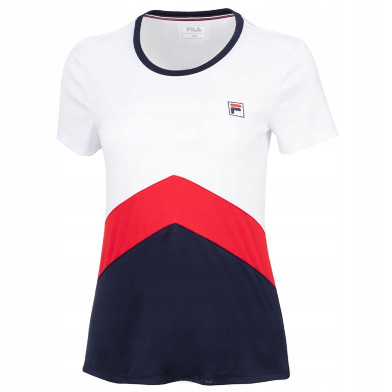 Koszulka tenisowa Fila T-shirt Aurelia biała r.S