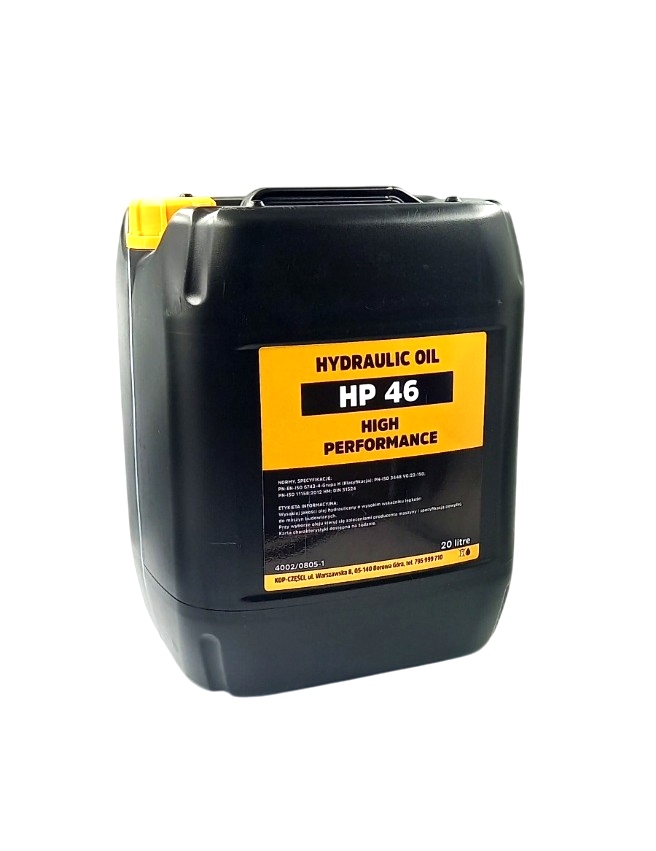 OLEJ HYDRAULICZNY HP46 20L DO MASZYN BUDOWLANYCH JCB CASE NH 4002/0805-1