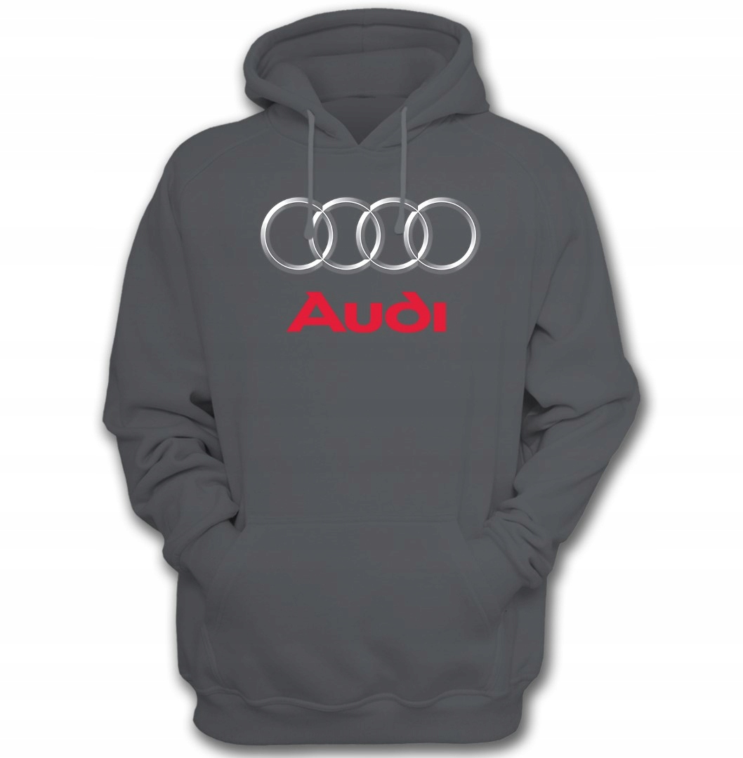 

Bluza z kapturem AUDI-01 szara r.L