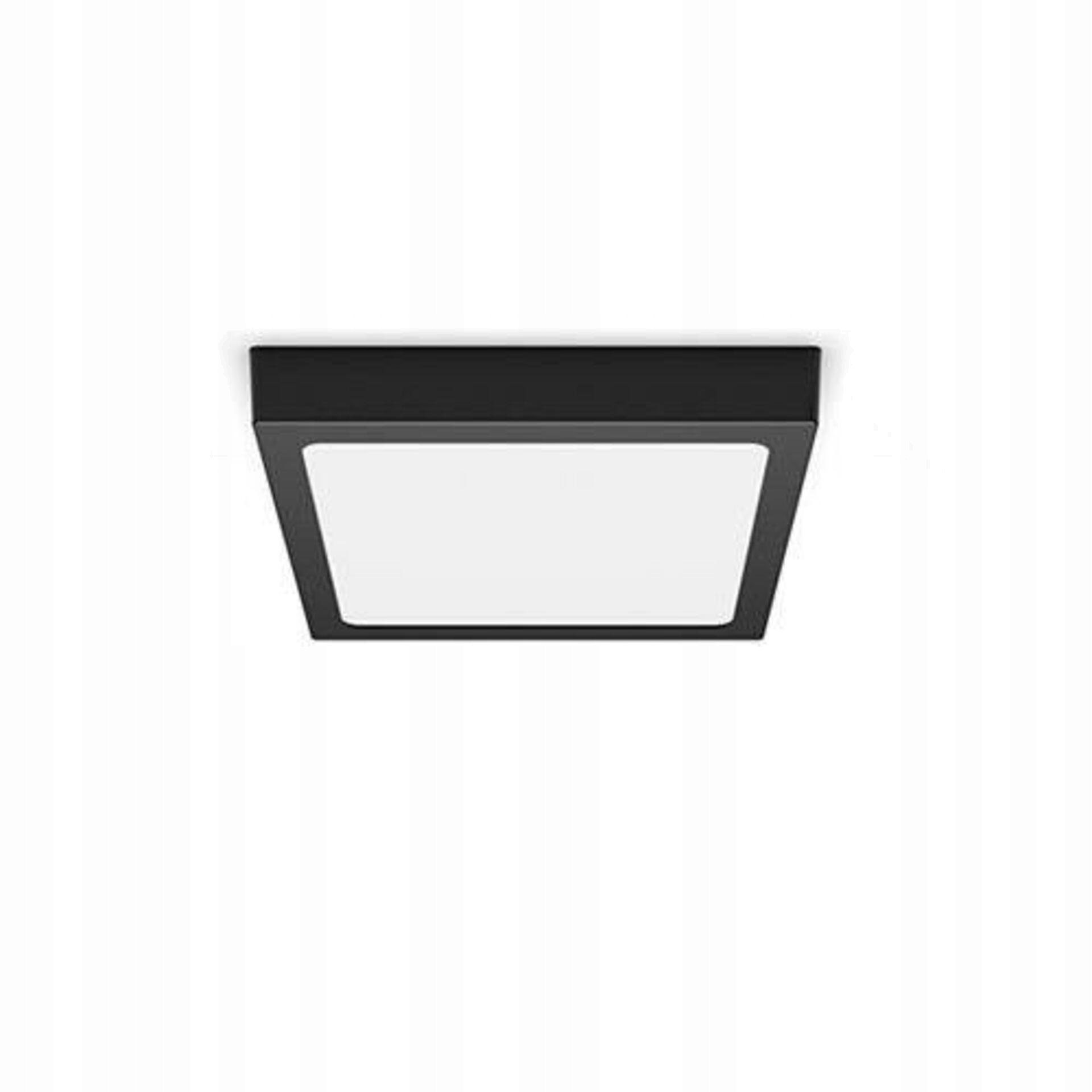 Led stropní svítidlo Philips Magneos černé 12W 1150lm 2700K 21cm hranaté