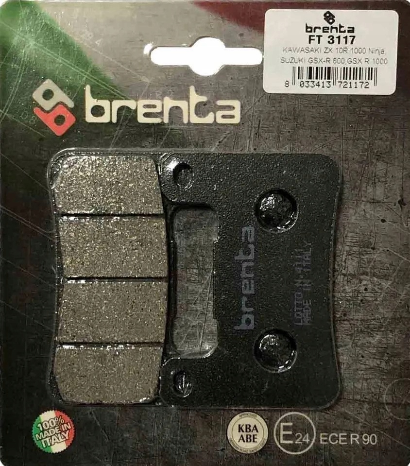 Destičky Ham Brenta Přední Kawasaki Z Roku 1000 10-17, ZX-10R 1000 Ninja '08-15