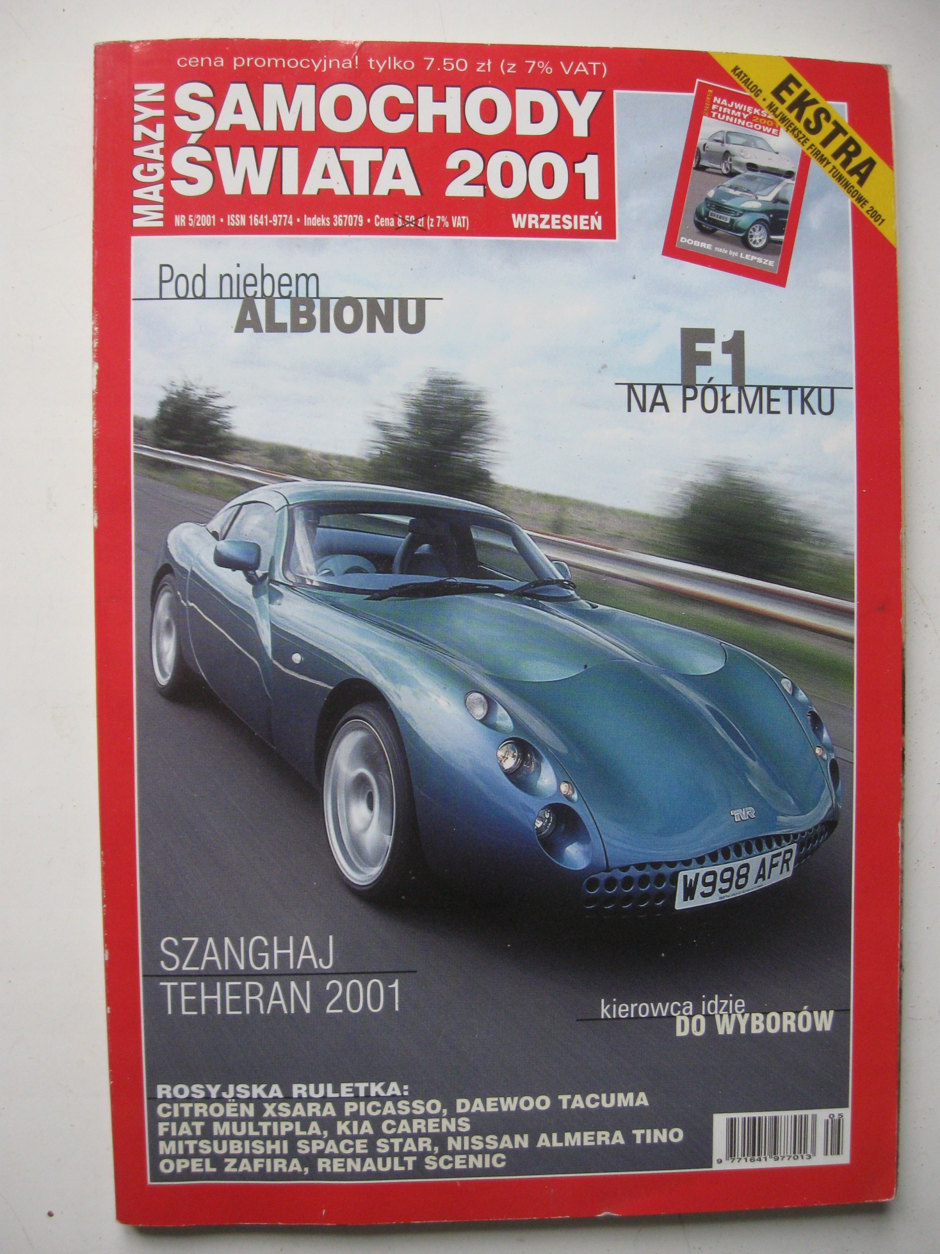 Magazyn SAMOCHODY ŚWIATA 2001 Wydawnictwo Print Shops Prego-Polska