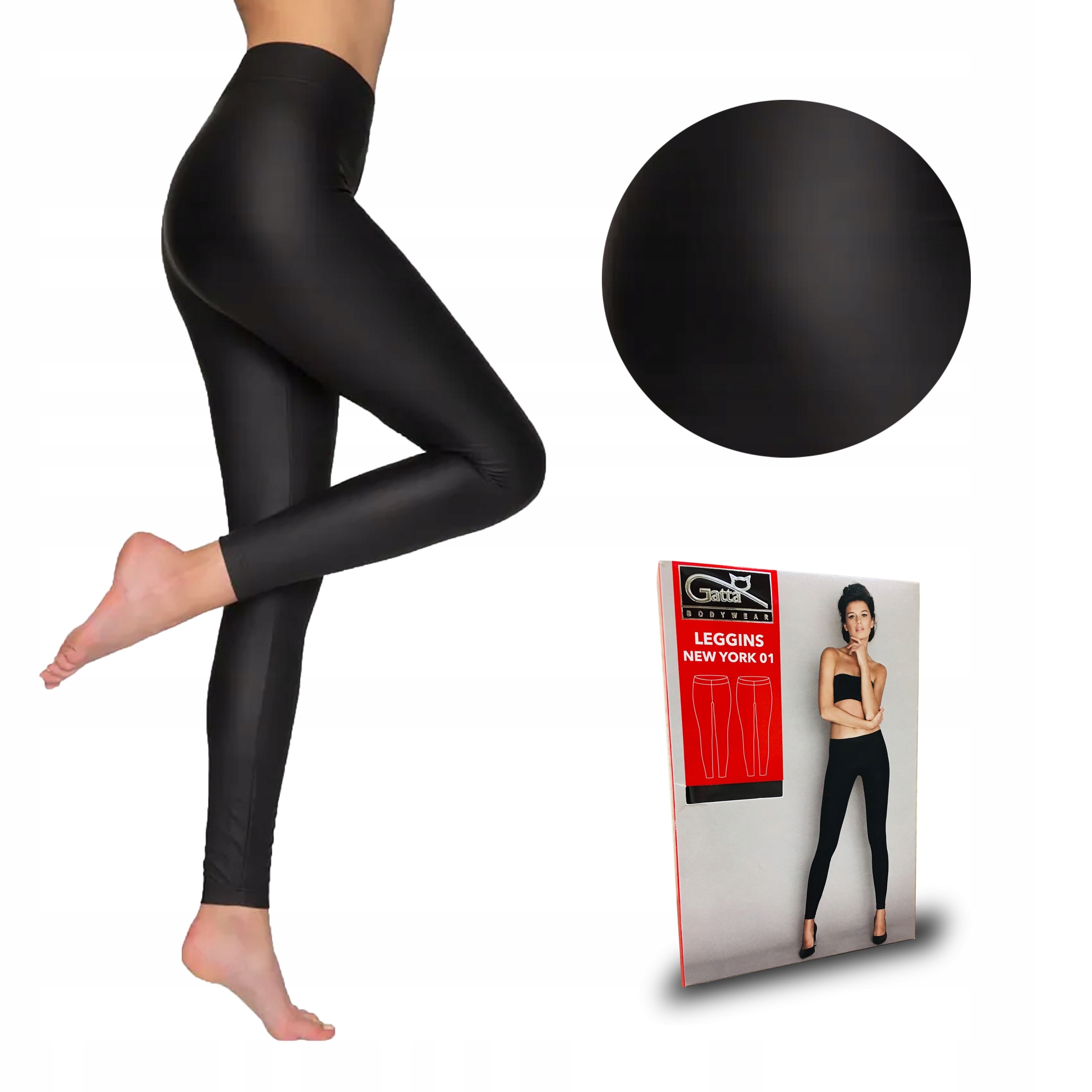 

Legginsy Gatta New York 01, poliester, czarne, S