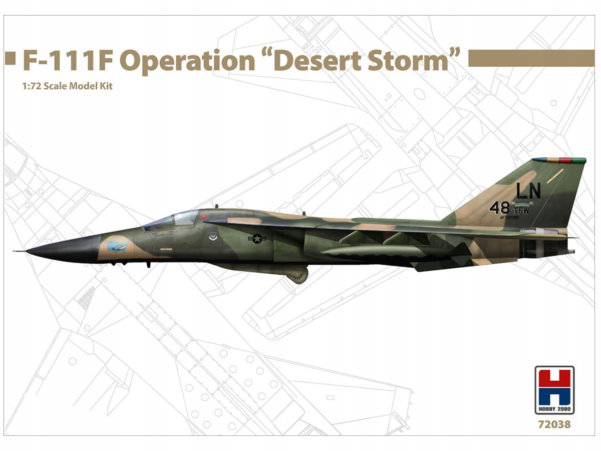 Letadlo General Dynamics F-111F Operation Desert Storm 72038 Hobby 2000