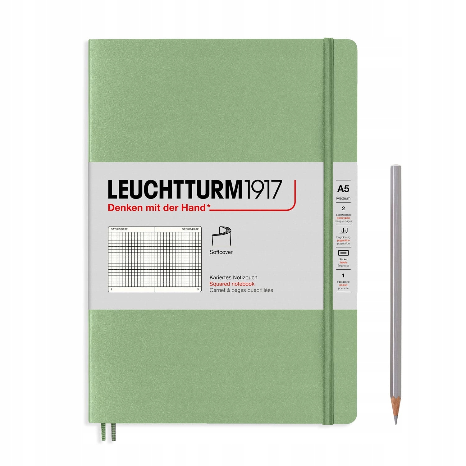 Notatnik Leuchtturm1917 Medium A5, miękka oprawa,