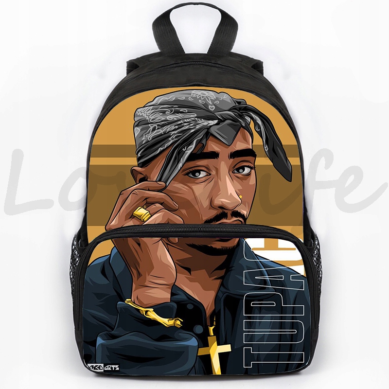 Plecaki Rapper Tupac 2Pac Backpack Students Bookba 13780239337 Allegro.pl