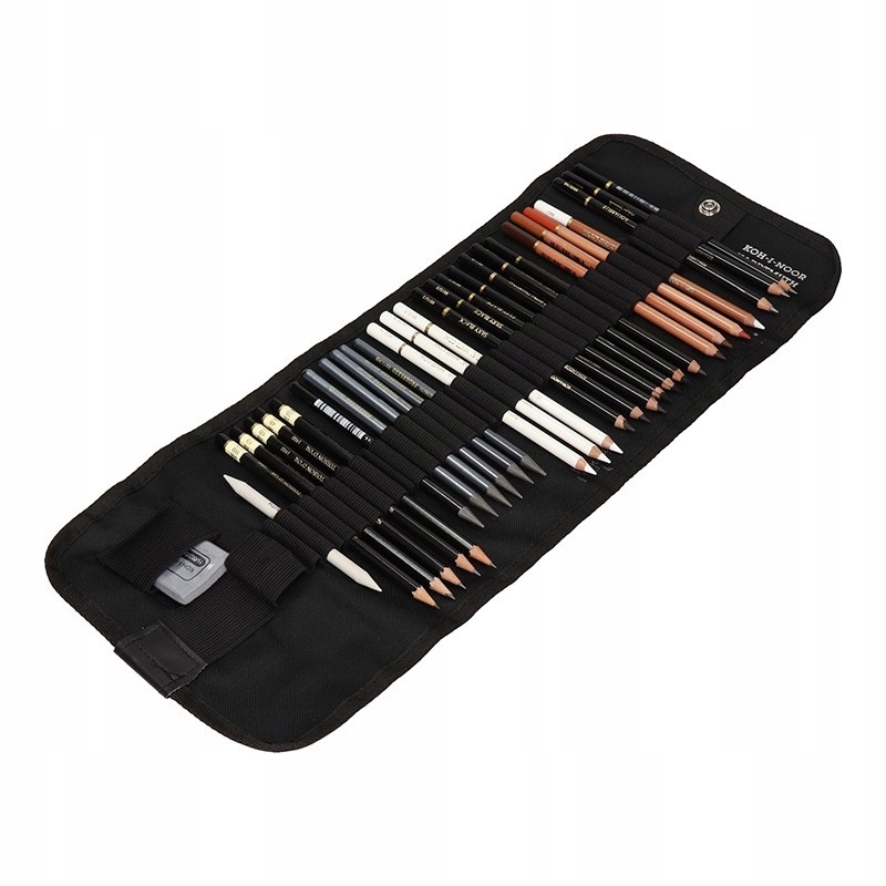 Koh-I-Noor výtvarná sada v pouzdro černá 8891/6