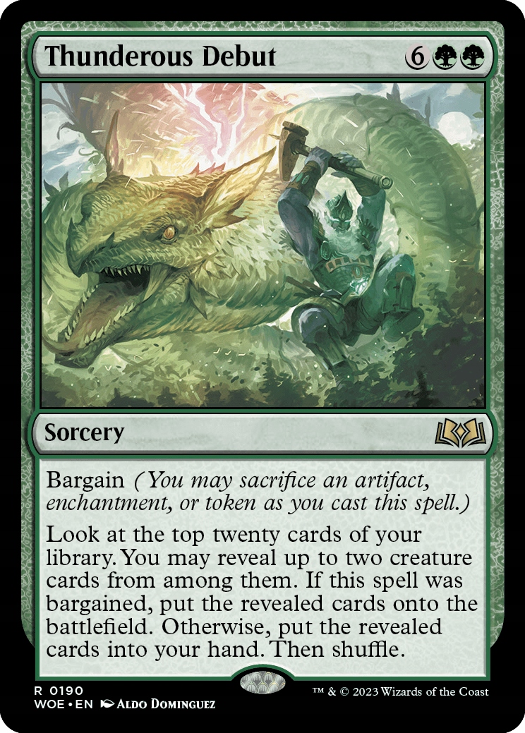 Mtg Thunderous Debut (r)