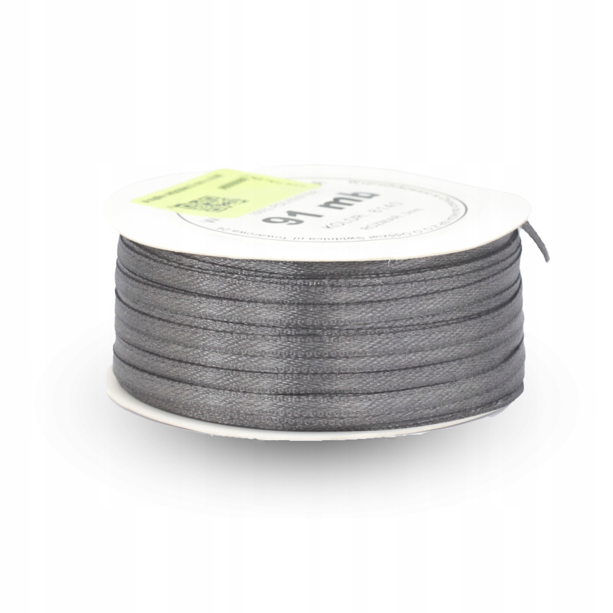 Wstążka satynowa 3mm/91,4mb szary 8140