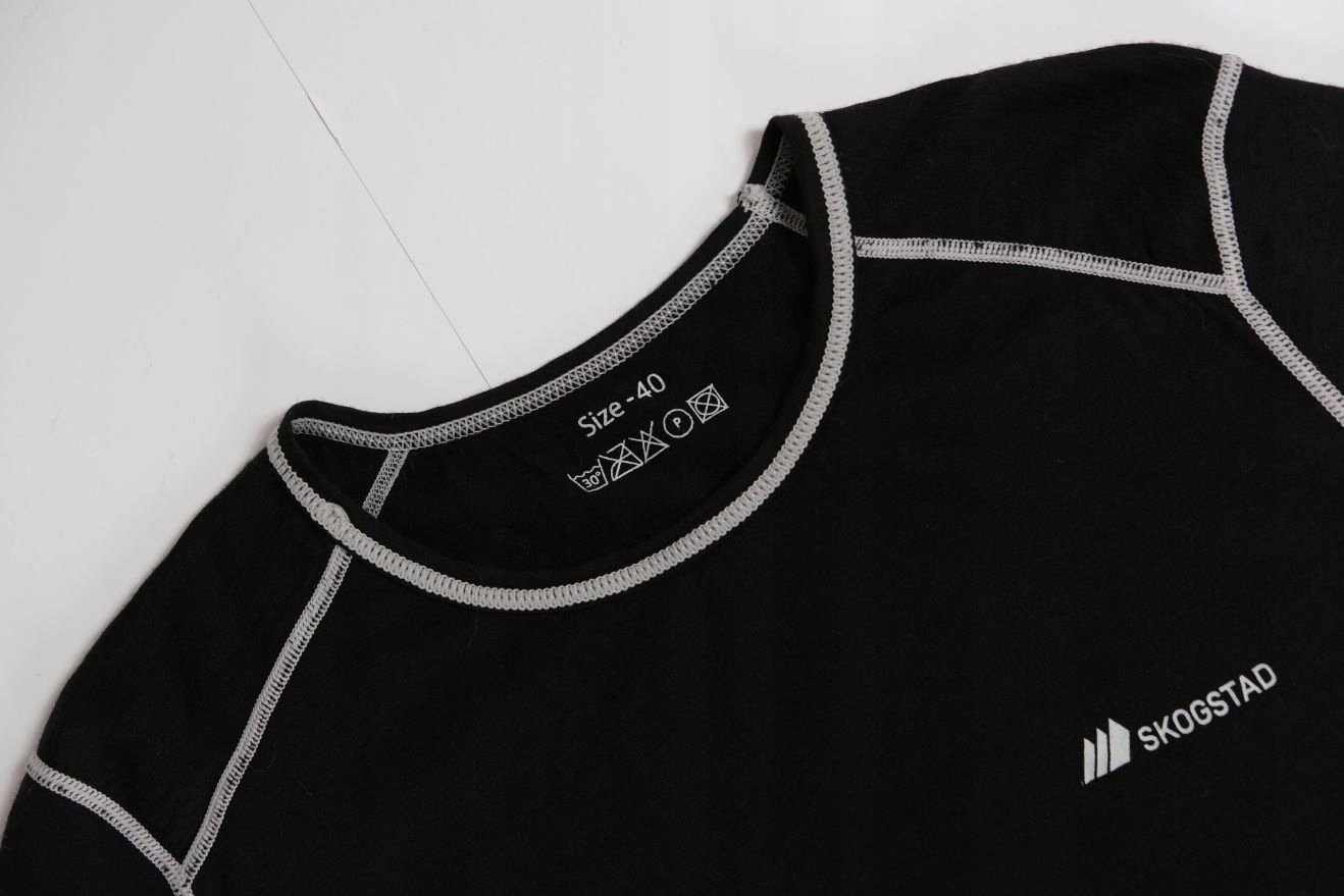 SKOGSTAD__DAMSKA KOSZULKA T-SHIRT 100% MERINO WOOL__40/L Rozmiar L