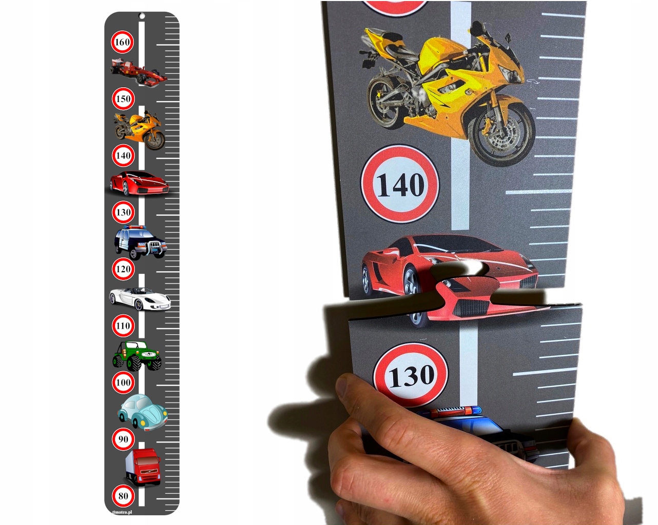 

Miarka wzrostu na ścianę miara Pojazdy Auta Ulica