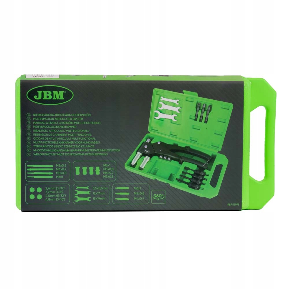 Nitownica do nitów 2.4-4.8 i nitonakrętek M3-M6 Zasilanie sieciowe